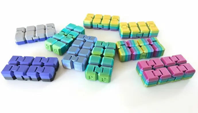 Infinity Cube Fidget (Red)